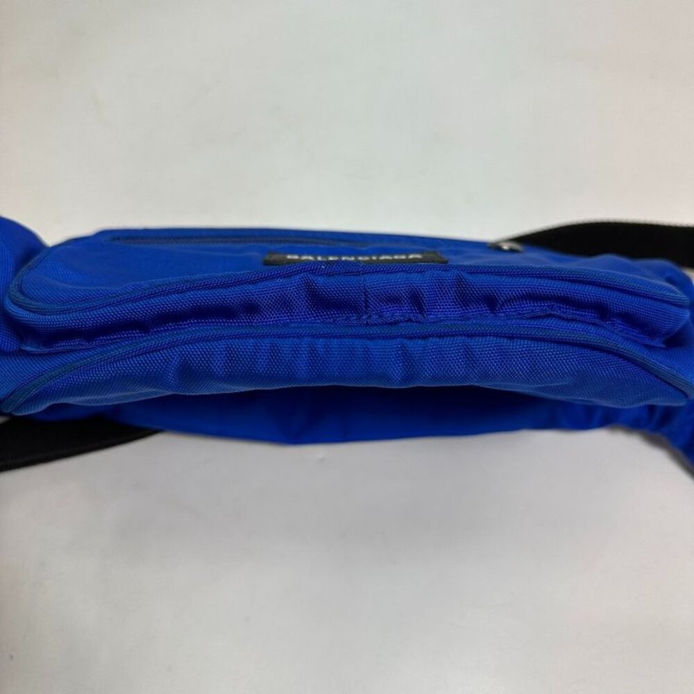 Balenciaga Body Bag Logo Explorer Nylon Blue - Picture 5 of 9